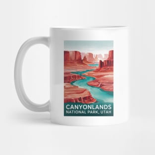 Canyonlands National Park, Utah, US Watercolor Poster Mug